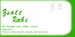 zsolt rabi business card